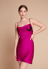 pink silk slip dress - Gilda & Pearl Juliete Short Slip