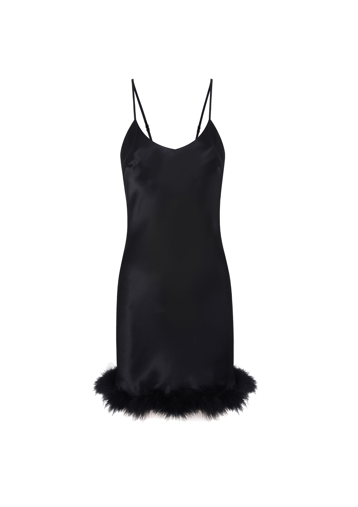 Black dress feather trim online