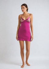 pink silk slip - luxury silk slip dresses by gilda and pearl