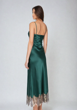 Matinee Midi Slip Emerald