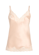 Gilda & Pearl Camisole In My Boudoir Pink Silk Camisole