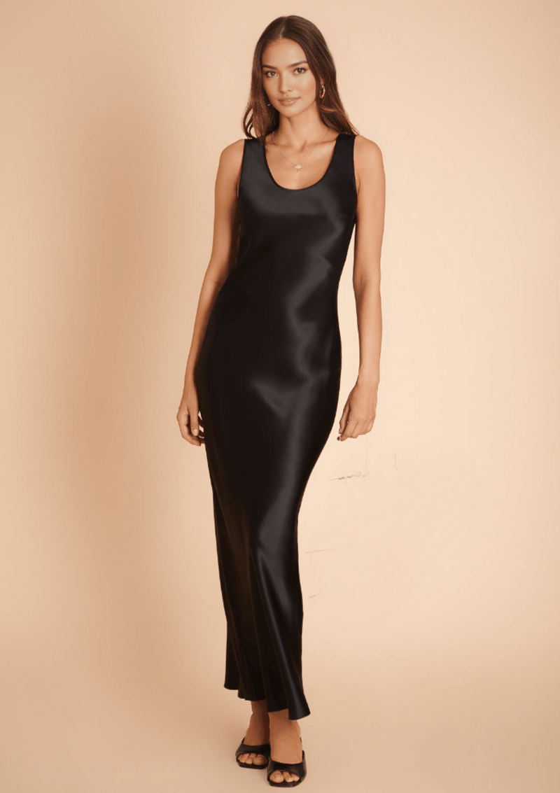 Black Silk Dress - Gilda & Pearl - Slip Silk Dresses Medium / Black Black Silk Dress - Gilda & Pearl - Slip Silk Dresses Medium / Black