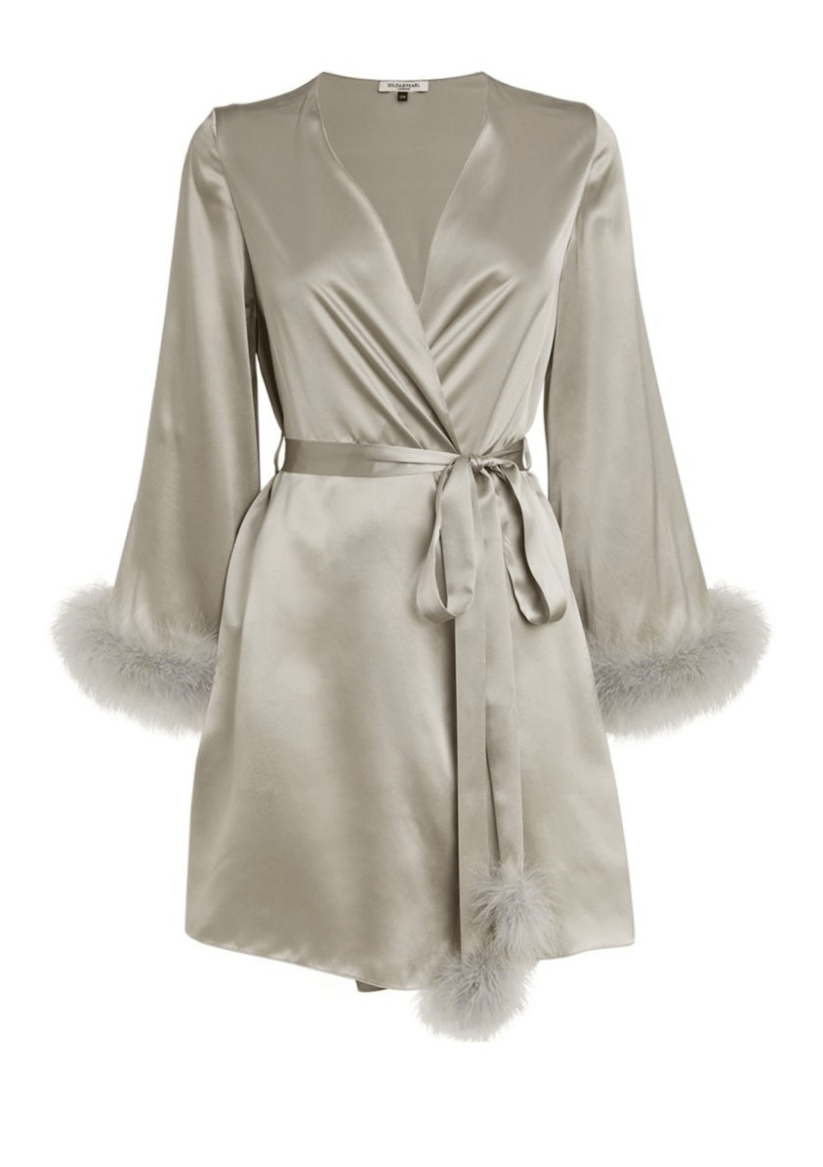 Designer Nightwear - Silk and Feather Robe - Luxury Silk Robes – Gilda ...
