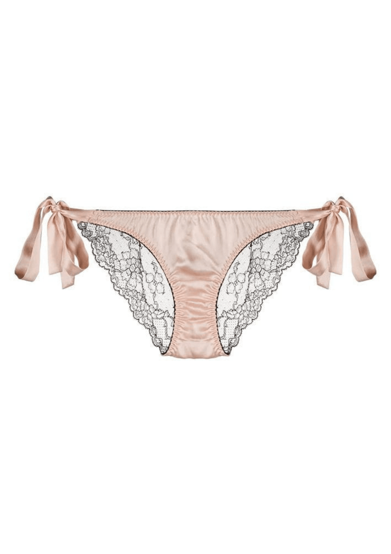 Gilda & Pearl knicker Pink lace Tie-Side Knicker
