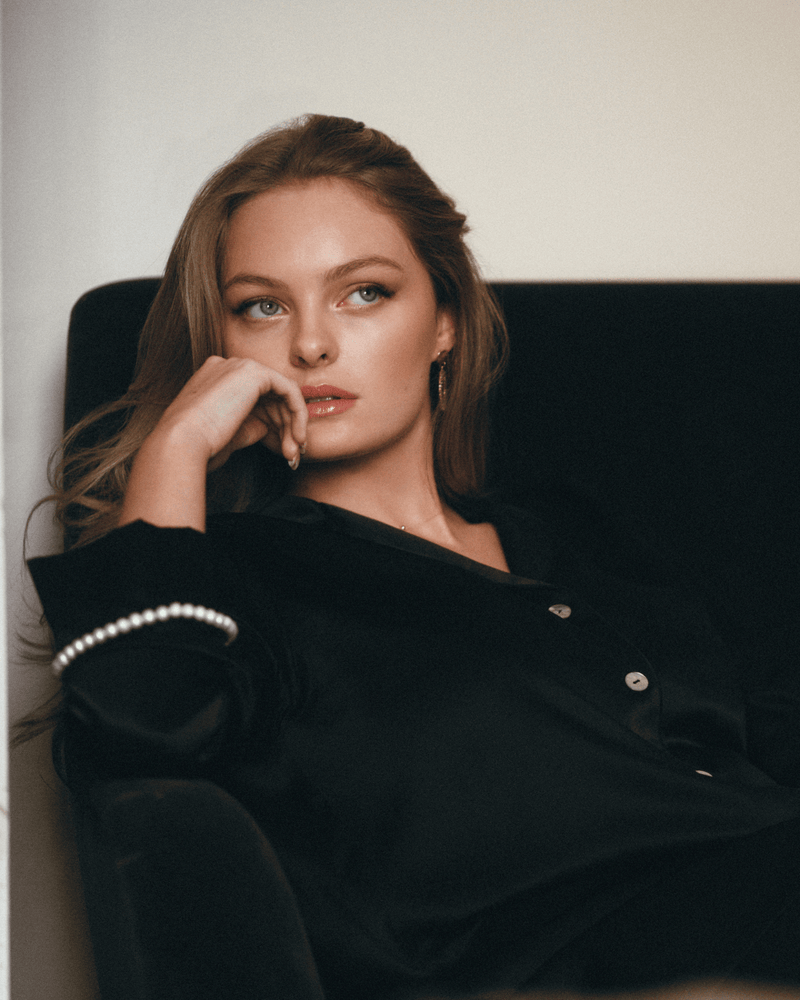 Gilda & Pearl Pyjamas Girls Love Pearls Pyjama Set Black