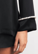 Gilda & Pearl Pyjamas Girls Love Pearls Pyjama Set Black