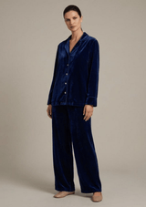Gilda & Pearl Pyjamas Sapphire Velvet Pyjama