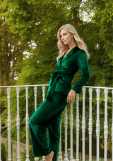 Gilda & Pearl Pyjamas Saratoga Emerald Velvet Pyjama