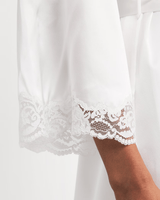Gilda & Pearl Robe Bridal Long Ivory Silk Robe