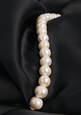 Gilda & Pearl Robe Girls Love Pearls Long Robe Black