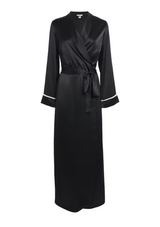 Gilda & Pearl Robe Girls Love Pearls Long Robe Black