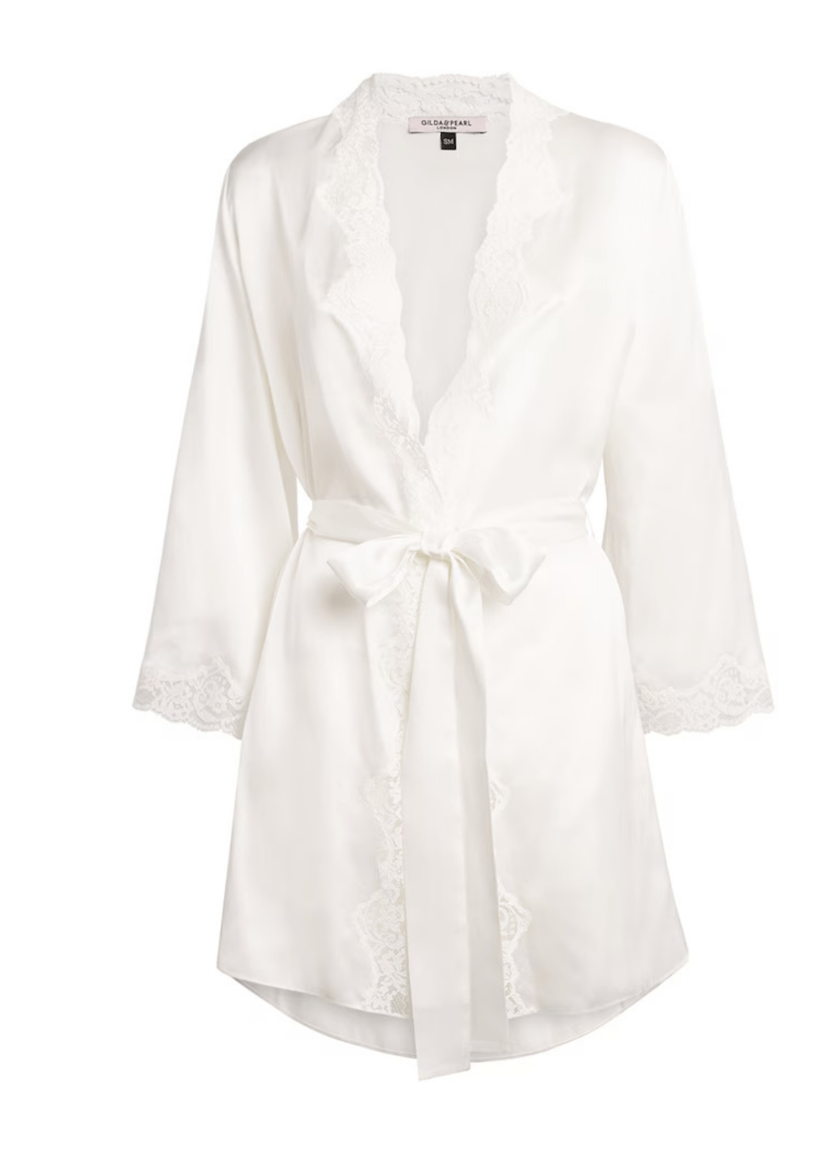 White Silk Robe | Luxury Loungewear – Gilda & Pearl