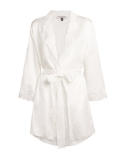 Gilda & Pearl Robe In My Boudoir Silk Short Robe