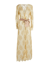 Gilda & Pearl Robe L'age D'or Long Lace Robe