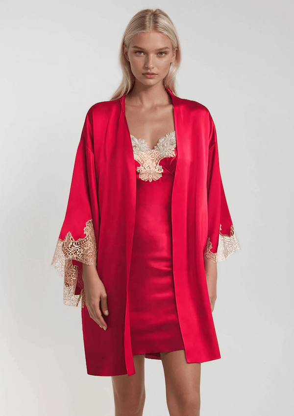 Gilda & Pearl Robe Mayfair Short Red Robe