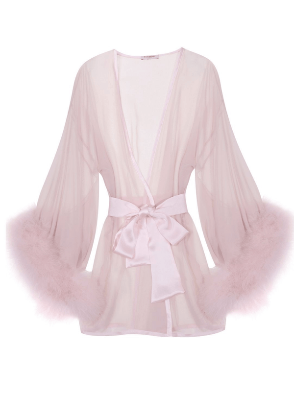 Gilda & Pearl Robe one size / Soft Pink Brief Encounter Silk Robe