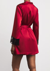 Gilda & Pearl Robe Satin Muse Short Robe