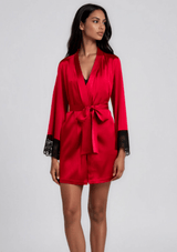 Gilda & Pearl Robe Satin Muse Short Robe
