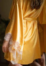 Gilda & Pearl Robe Secret Garden Short Robe