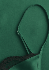 Gilda & Pearl Slip Satin Muse Short Emerald Slip
