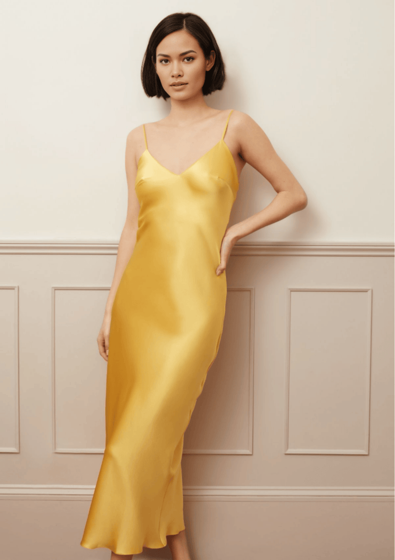 Gilda & Pearl SLIP Secret Garden Midi Silk Slip Dress