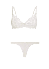 Gilda & Pearl Thong Rita Sheer Leavers Lace Thong