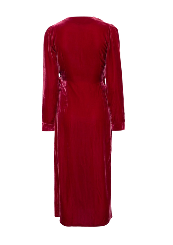 luxury velvet robe - red robe by gilda & pearl