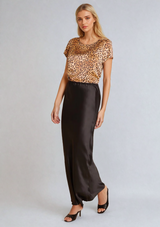 leopard silk top - gilda and pearl luxury silk loungewear