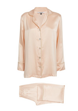 luxury silk pajama - pink silk sleepwear by gilda and pearl 