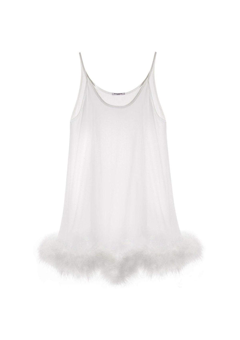 white sheer babydoll dress Ros's Sheer Babydoll Dress Looked Entirely Different on the Runway