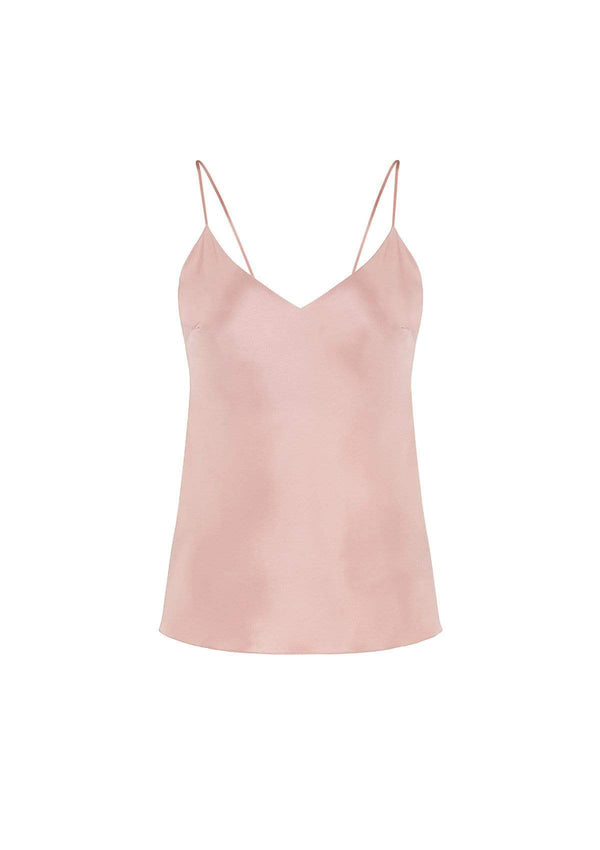 Pink Silk Camisole made in UK by Gilda & Pearl