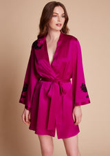 Pink Silk Luxury Robe - Gilda & Pearl Juliete Robe