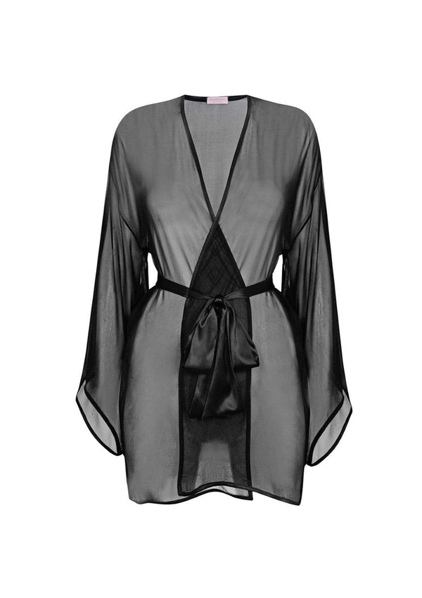 Black Silk Kimono by Gilda & Pearl
