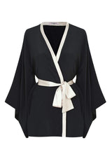 Gilda & Pearl Kimono One Size Nights in Paris Robe