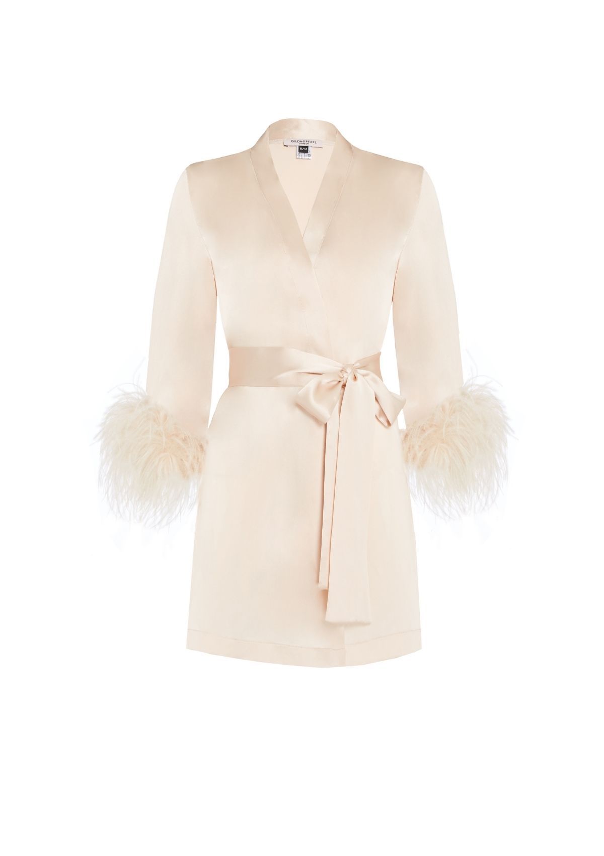 Mia Feather Trim Robe