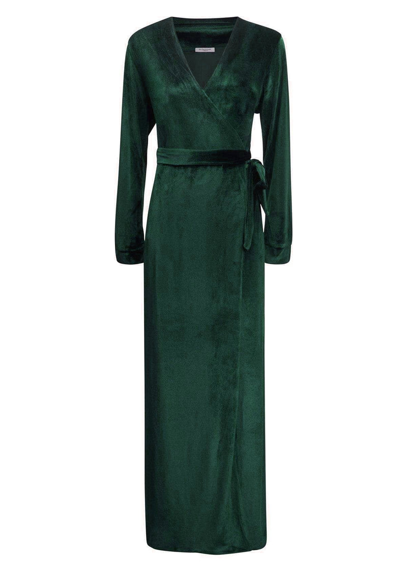 Gilda & Pearl robes Saratoga Emerald Velvet Robe