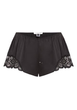 Black Silk Shorts by Gilda & Pearl