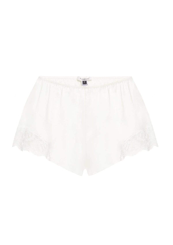  White Silk Lace Short by Gilda & Pearl