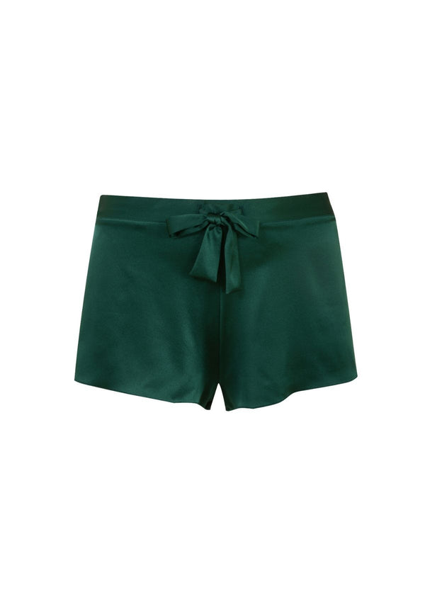 luxury emerald green silk short - christmas luxury pyjama- Gilda & Pearl Shorts Sophia Shorts
