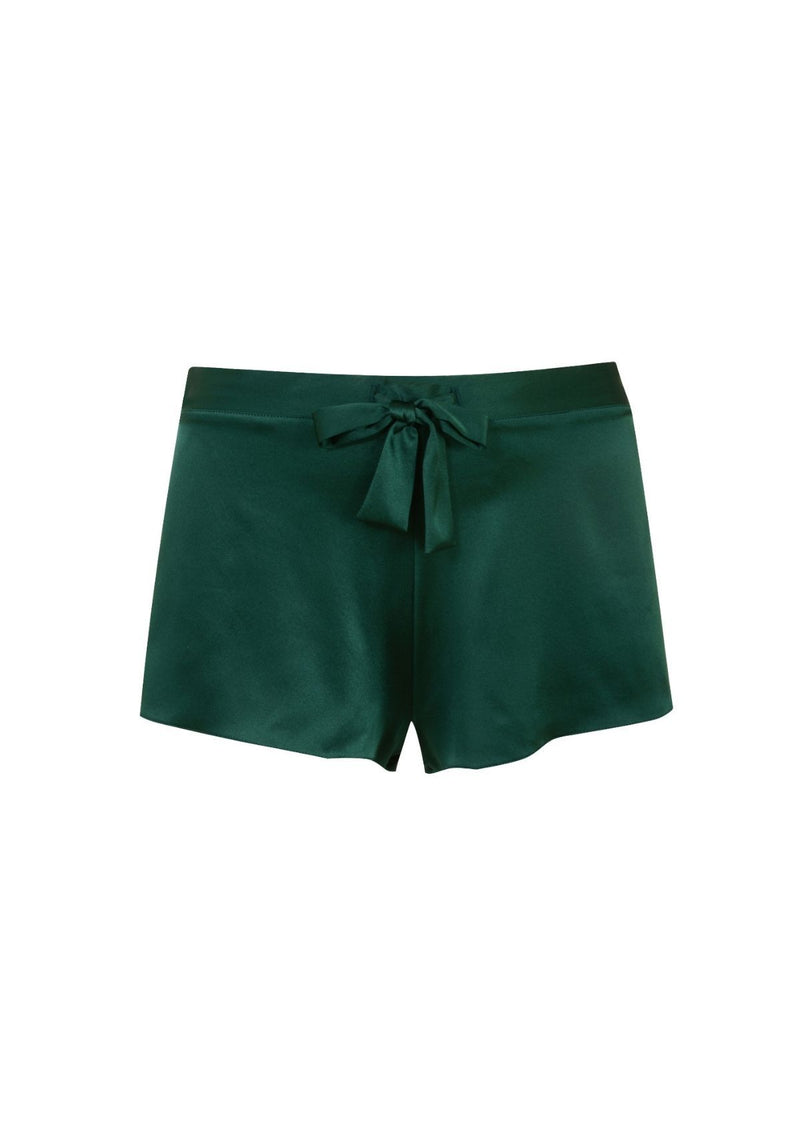 luxury emerald green silk short - christmas luxury pyjama- Gilda & Pearl Shorts Sophia Shorts