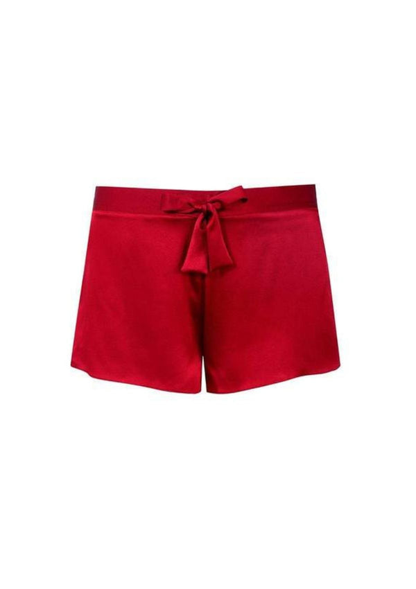 red silk short - christmas luxury pj - Gilda & Pearl Shorts Sophia Shorts