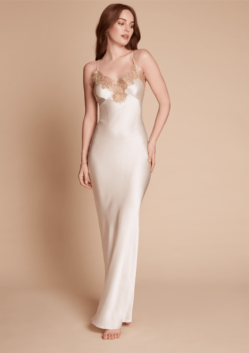 Long slip dress sales silk