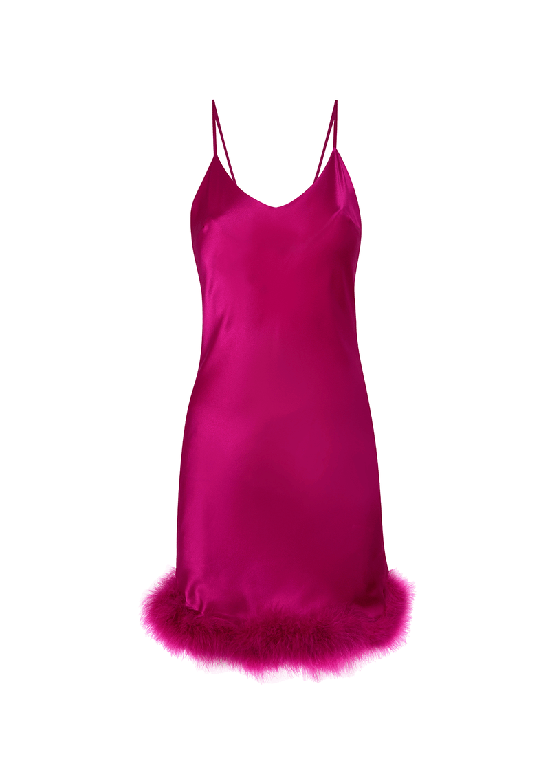 Marabou trim dress cheap