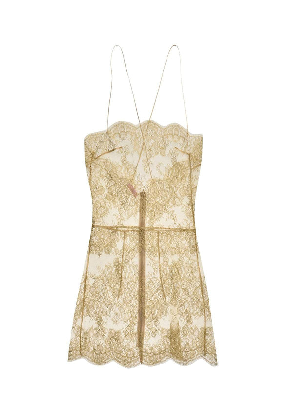 Gold Lace Slip by Gilda & Pearl
