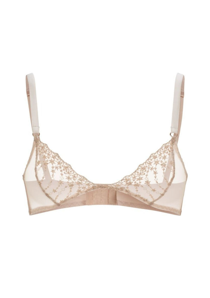 Gold Embroidery Bra by Gilda & Pearl