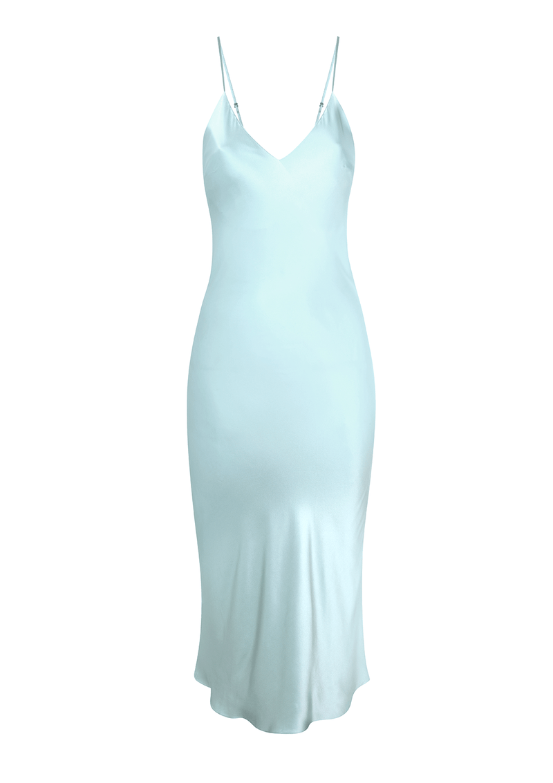 Sky blue 2025 slip dress